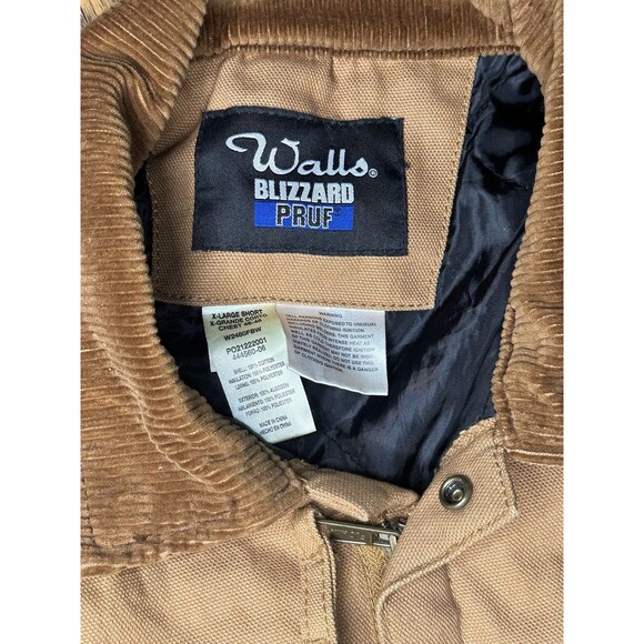 Walls Blizzard Pruf Insulated Coveralls Men Size X-Large Short - Picture 3 of 6